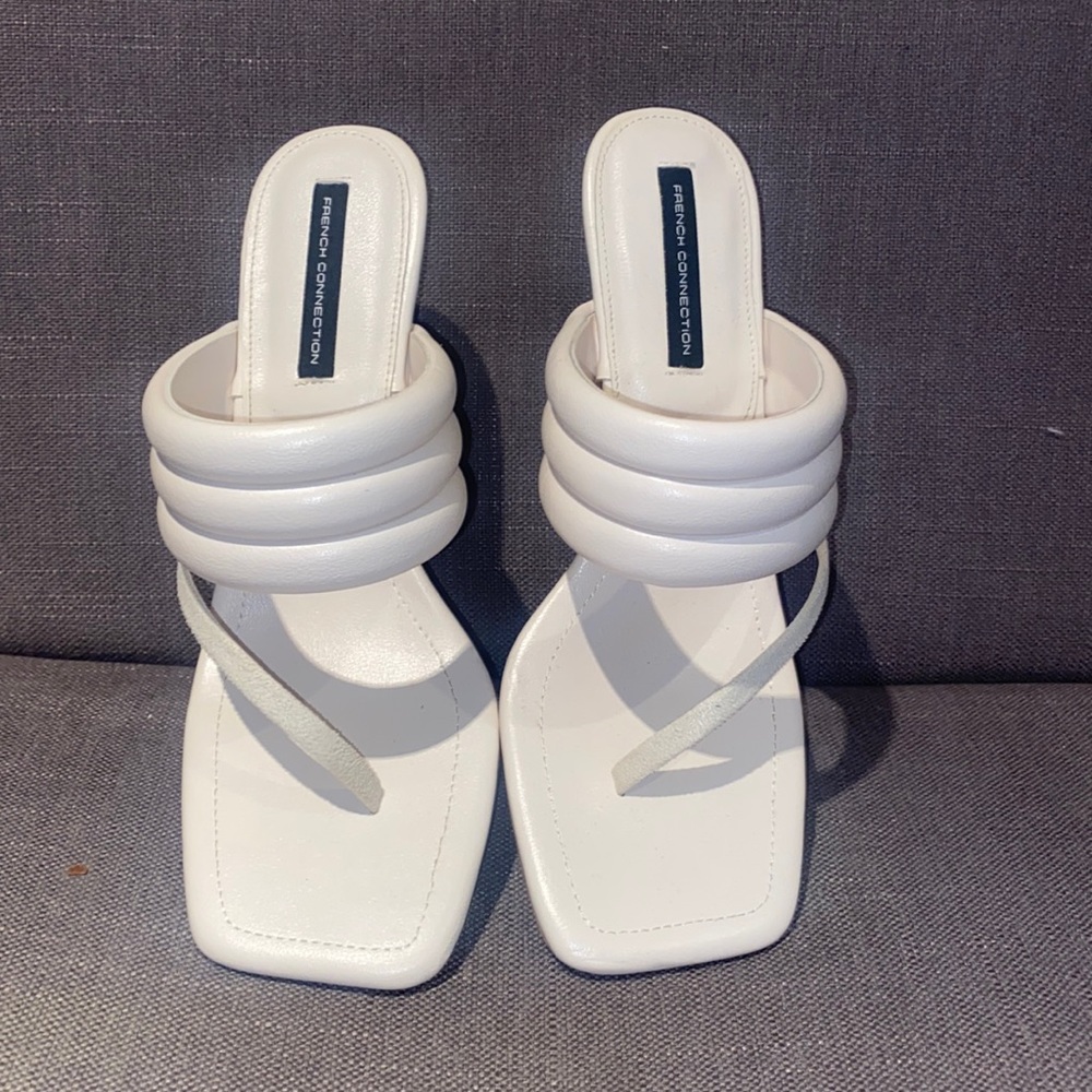 Crème Heel Sandal by French Connection